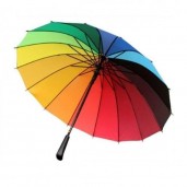 Multi-Coloured Rainbow Umbrella