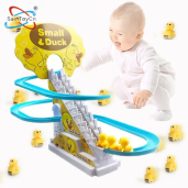 Roller Coaster Duck Climbing Stairs Toy