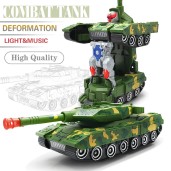 Rechargeable Robots Tank Music Car Toy