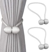 ম্যাগনেটিক পার্ল বল কার্টেইন টাই ব্যাক (২পিছ)